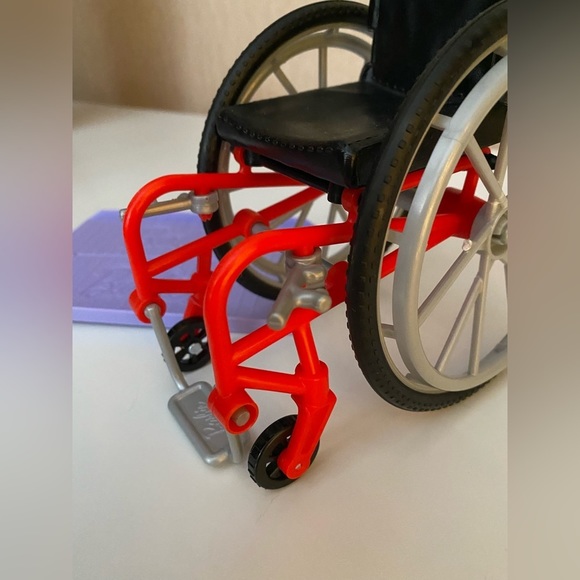 Barbie Doll Red + Green Wheelchair and Purple Ramp For 11” Dolls- See Pi… - Picture 14 of 15
